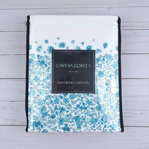 Cynthia Rowley Fabric Shower Curtain 72x72 Ditzy Floral Cabana